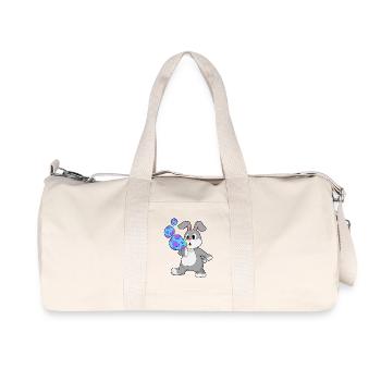 Bulles de savon lapin - Sac de sport en toile recyclée Stanley/Stella - blanc naturel - Devant