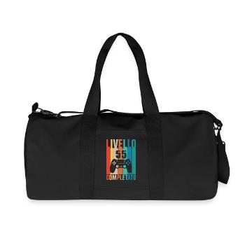 Level 55 - Recycled Canvas Sports Bag by Stanley/Stella - black - Front