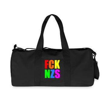 Fck nzs - Recycelte Canvas-Sporttasche von Stanley/Stella - Schwarz - Vorne