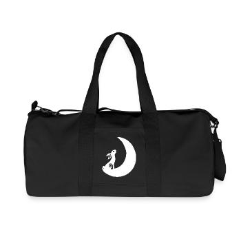 A rabbit on the moon - Recycled Canvas Sports Bag by Stanley/Stella - black - Front