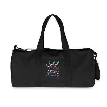 Girl School secretary - Recycled Canvas Sports Bag by Stanley/Stella - black - Front