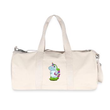 Livre de la Licorne - Sac de sport en toile recyclée Stanley/Stella - blanc naturel - Devant