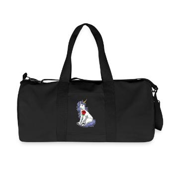 Licorne Rose - Sac de sport en toile recyclée Stanley/Stella - noir - Devant