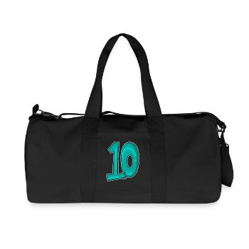 10 Ten - Recycled Canvas Sports Bag by Stanley/Stella - black - Front