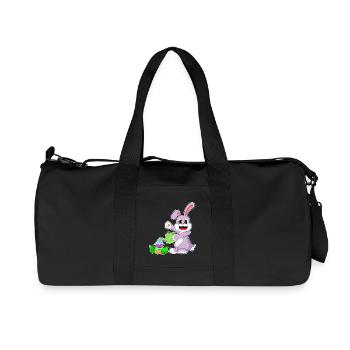 Jardin de Pâques Bunny - Sac de sport en toile recyclée Stanley/Stella - noir - Devant