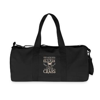 Let this old man show you how to catch crabs - Recycled Canvas Sports Bag by Stanley/Stella - black - Front
