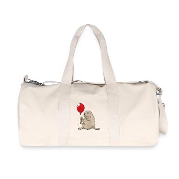 Seehund Luftballon - Recycelte Canvas-Sporttasche von Stanley/Stella - Naturweiß - Vorne