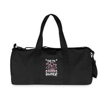 Call me mrs. Tiny House Owner - Recycled Canvas Sports Bag by Stanley/Stella - black - Front
