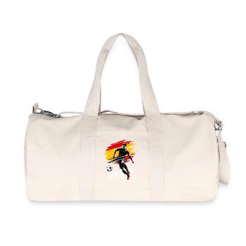 Fußball Spanien España Flagge Fahne Spieler - Recycelte Canvas-Sporttasche von Stanley/Stella - Naturweiß - Vorne