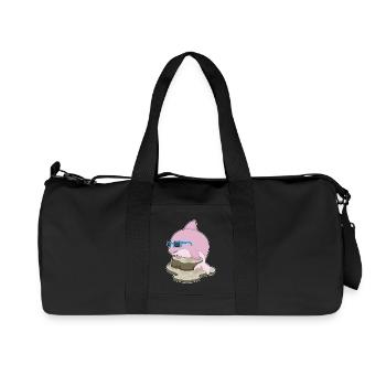 Dolphin Sunglasses - Recycled Canvas Sports Bag by Stanley/Stella - black - Front
