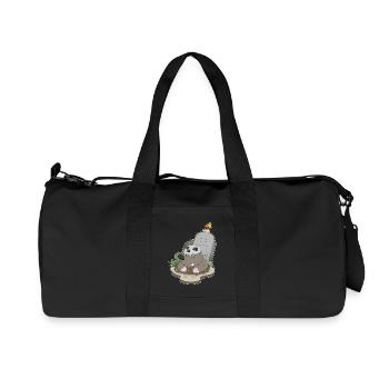 Taupe Halloween Pierre tombale bougie - Sac de sport en toile recyclée Stanley/Stella - noir - Devant
