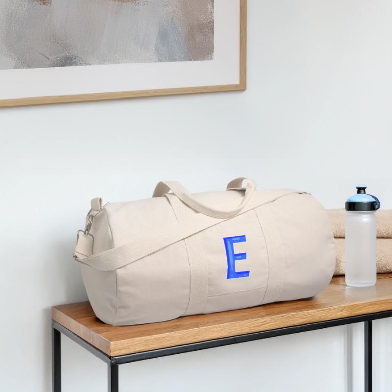 Buchstabe E - Anfangsbuchstabe E Recycelte Canvas-Sporttasche von Stanley/Stella