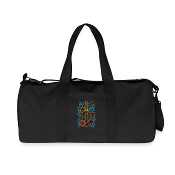 Musique d’Hawaï Look rétro - Sac de sport en toile recyclée Stanley/Stella - noir - Devant