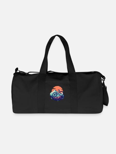 Mountainbiken - Recycelte Canvas-Sporttasche von Stanley/Stella - Schwarz