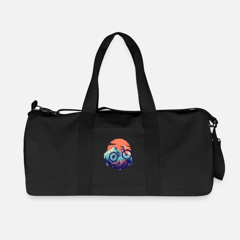 Mountainbiken - Recycelte Canvas-Sporttasche von Stanley/Stella - Schwarz