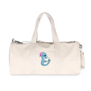 Lion de mer fatigué endormi fille endormie - Sac de sport en toile recyclée Stanley/Stella - blanc naturel - Devant