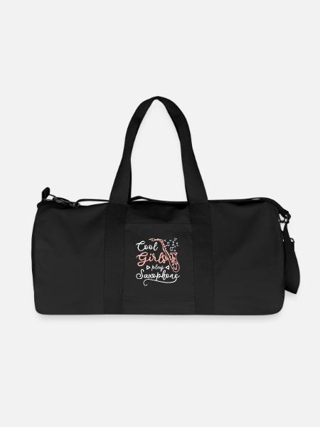 Cool girls play saxophone - Recycelte Canvas-Sporttasche von Stanley/Stella - Schwarz