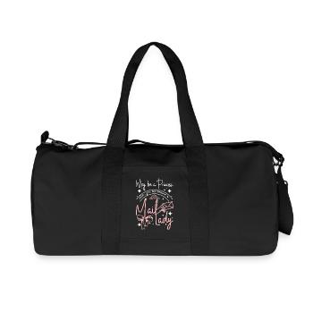 Why be a princess when you can become a mail lady - Recycled Canvas Sports Bag by Stanley/Stella - black - Front