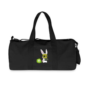Farting Rabbit - Recycled Canvas Sports Bag by Stanley/Stella - black - Front
