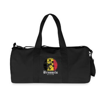 Brussels Beglium - Recycelte Canvas-Sporttasche von Stanley/Stella - Schwarz - Vorne