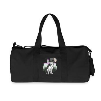 Wolf Fantasy Wolves Fairy Tale Character Fairy Tale Castle - Recycled Canvas Sports Bag by Stanley/Stella - black - Front