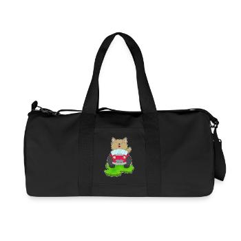 Cat Car - Recycled Canvas Sports Bag by Stanley/Stella - black - Front