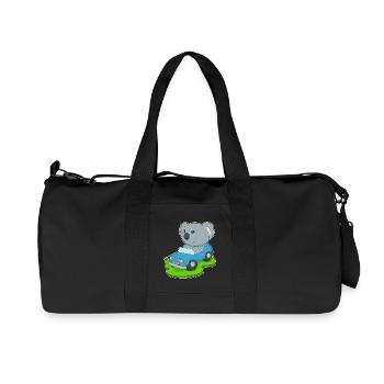 Koala Car - Recycled Canvas Sports Bag by Stanley/Stella - black - Front