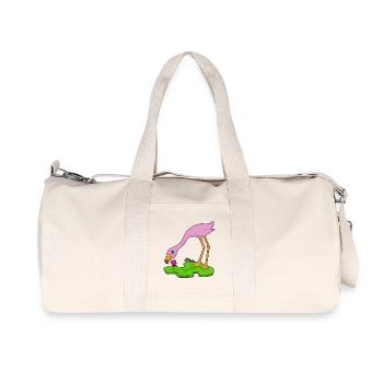 Fleur de flamant rose - Sac de sport en toile recyclée Stanley/Stella - blanc naturel - Devant