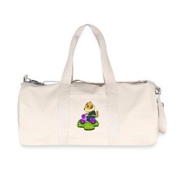 Tiger Scooter - Recycled Canvas Sports Bag by Stanley/Stella - natural - Front