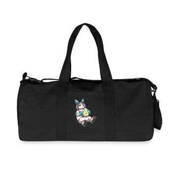 Bunny astronaute de Pâques - Sac de sport en toile recyclée Stanley/Stella - noir - Devant
