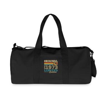 1973 Vintage Anniversaire Rétro Cadeau - Sac de sport en toile recyclée Stanley/Stella - noir - Devant