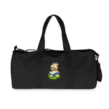 Giraffe Nerd Book Glasses - Recycled Canvas Sports Bag by Stanley/Stella - black - Front