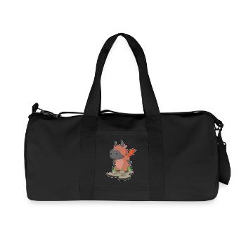 Taureau Démon d’Halloween - Sac de sport en toile recyclée Stanley/Stella - noir - Devant