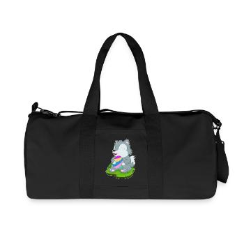 Wolf Easter Easter Egg - Recycled Canvas Sports Bag by Stanley/Stella - black - Front