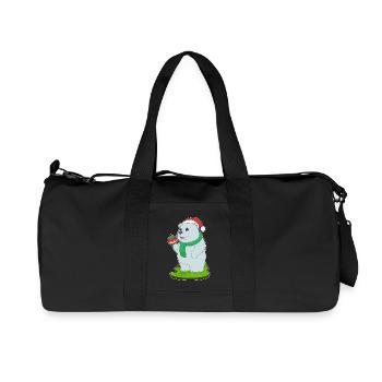 Bal de Noël des ours polaires - Sac de sport en toile recyclée Stanley/Stella - noir - Devant