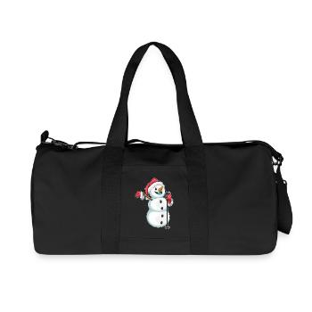 Schneemann Weihnachten Singen - Recycelte Canvas-Sporttasche von Stanley/Stella - Schwarz - Vorne