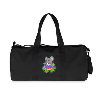 Mouse Easter Easter Eggs - Recycled Canvas Sports Bag by Stanley/Stella - black - Front