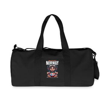 Norwegian Troll with Flag – Home of - Recycled Canvas Sports Bag by Stanley/Stella - black - Front