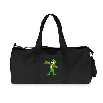 Frosch Boxer Boxhandschuhe Boxen - Recycelte Canvas-Sporttasche von Stanley/Stella - Schwarz - Vorne