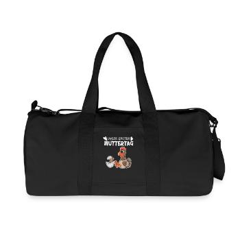 Mother's Day - First Mother's Day Gift. - Recycled Canvas Sports Bag by Stanley/Stella - black - Front