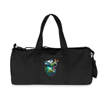 Koala - Recycelte Canvas-Sporttasche von Stanley/Stella - Schwarz - Vorne
