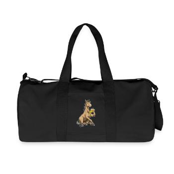 Pizza au cheval - Sac de sport en toile recyclée Stanley/Stella - noir - Devant