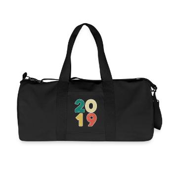 2019 - Année 2019 - Année 2019 - Sac de sport en toile recyclée Stanley/Stella - noir - Devant