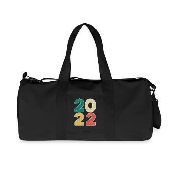 2022 - Année 2022 - Année 2022 - Sac de sport en toile recyclée Stanley/Stella - noir - Devant