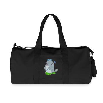 Seal Golf Golf Clubs - Recycled Canvas Sports Bag by Stanley/Stella - black - Front