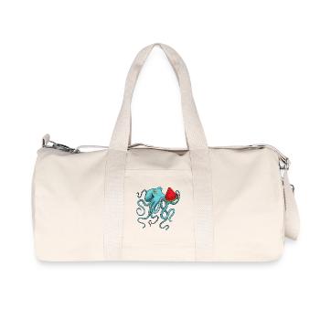 Poulpe Pastèque - Sac de sport en toile recyclée Stanley/Stella - blanc naturel - Devant