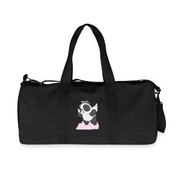 Panda Angel Wings - Recycled Canvas Sports Bag by Stanley/Stella - black - Front