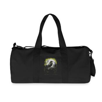 Halloween Raven Occult Spiritual Crow Crows - Recycled Canvas Sports Bag by Stanley/Stella - black - Front
