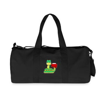 Gants de boxe Snake Boxer Boxing - Sac de sport en toile recyclée Stanley/Stella - noir - Devant
