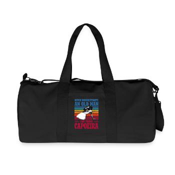 Never underestimate an old man who trains capoeira - Recycled Canvas Sports Bag by Stanley/Stella - black - Front